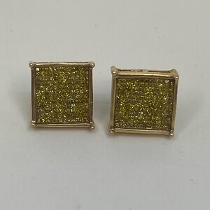 Yellow Diamond Earrings